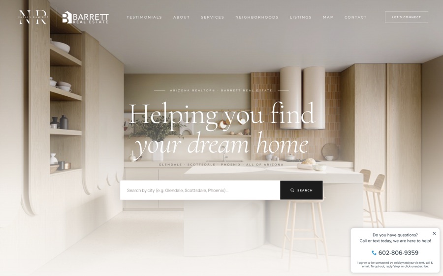 Nataly Ramirez real estate website by Big Drop Digital